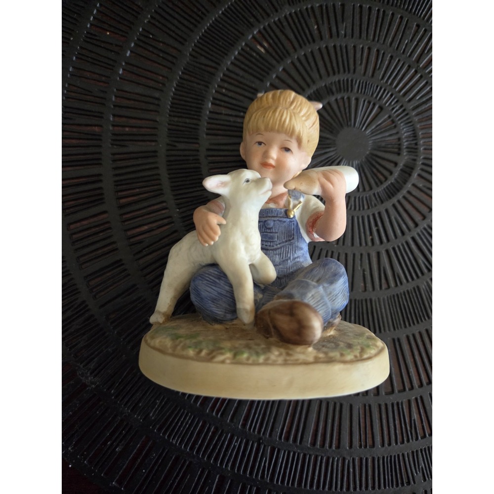 HOME INTERIORS HOMCO 1985 DENIM DAYS 1500 NEW BEGINNINGS DEBBIE ONLY FIGURINE